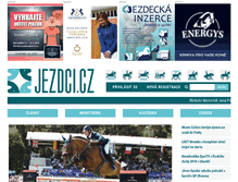 Tablet Screenshot of jezdci.cz